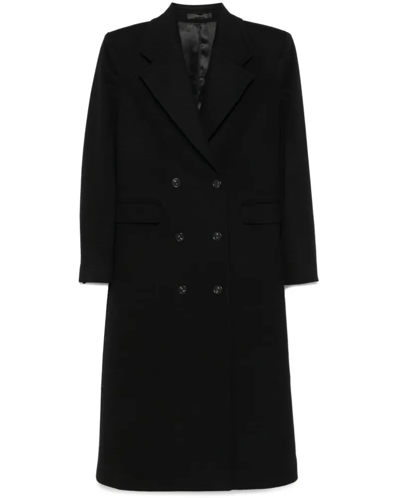 Paul Smith Doppelreihiger Mantel - Schwarz Schwarz