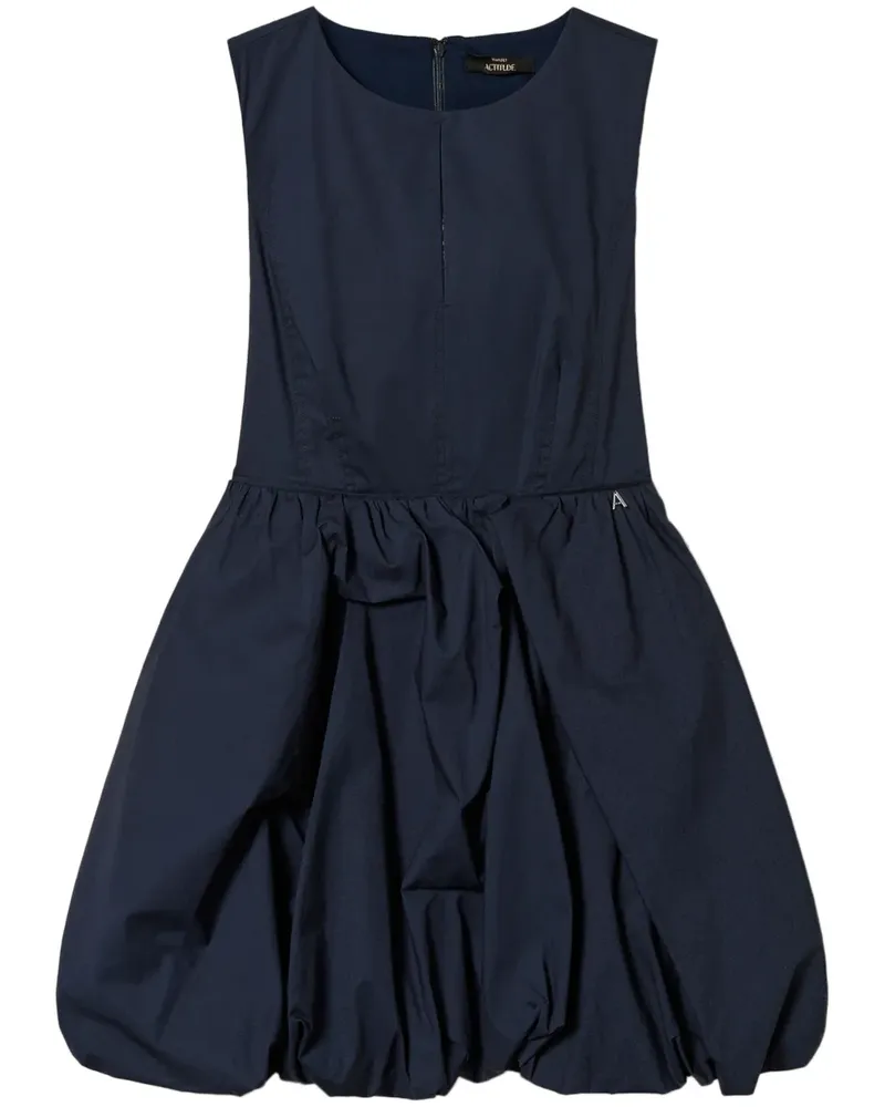 Twin-Set Ärmelloses Ballonkleid - Blau Blau