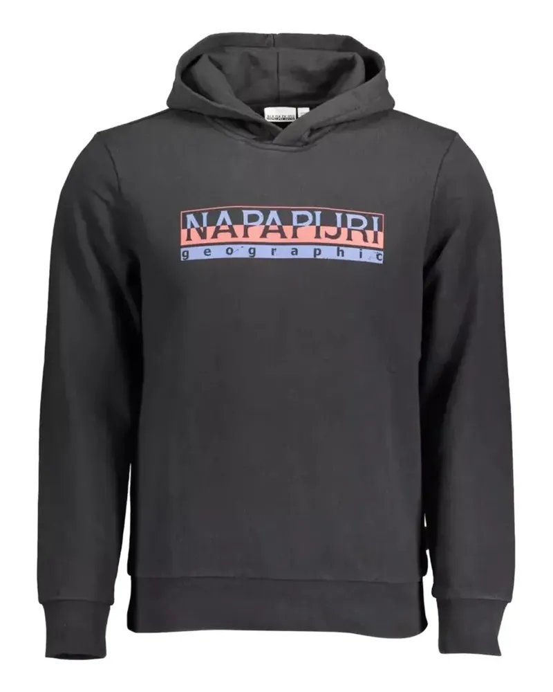 Napapijri Geographic logo-print hoodie - Schwarz Schwarz