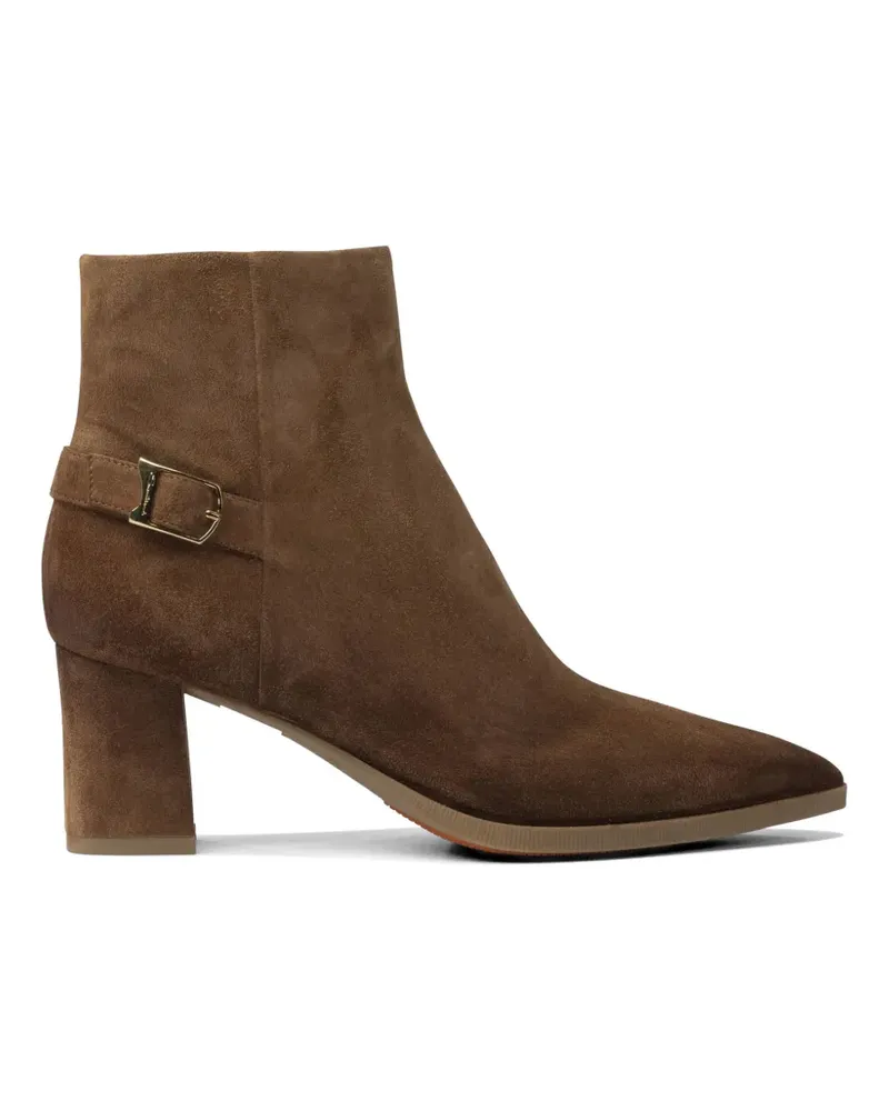 Santoni Stiefeletten aus Wildleder - Braun Braun