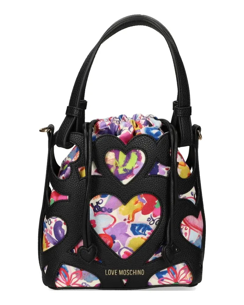 Moschino heart-detail tote bag - Schwarz Schwarz