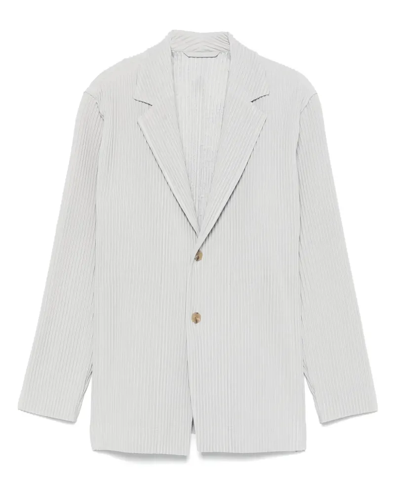 Issey Miyake Plissiertes Sakko - Grau Grau