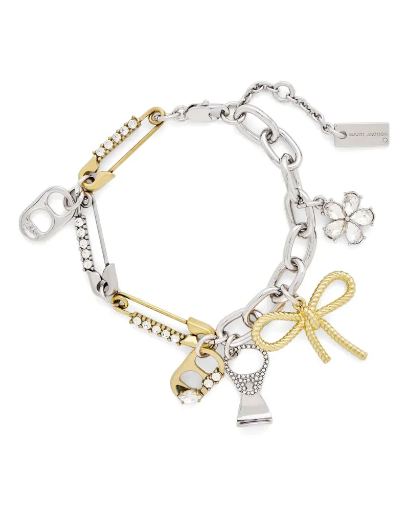 Marc Jacobs Grunge Glam Armband mit Anhänger Silber