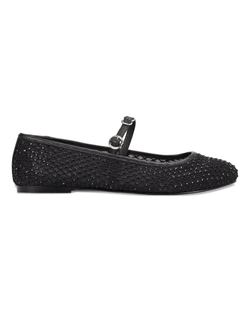 HUGO BOSS Verzierte Ballerinas mit Riemen - Schwarz Schwarz