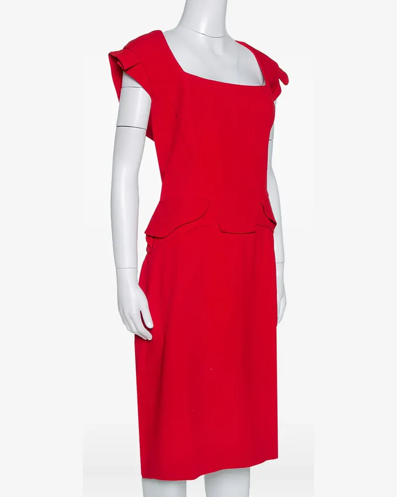 Elie Saab Pre-owned ärmelloses Midikleid - Rot Rot