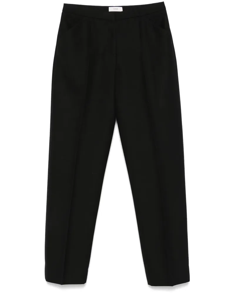Totême Gerade Cropped-Hose - Schwarz Schwarz