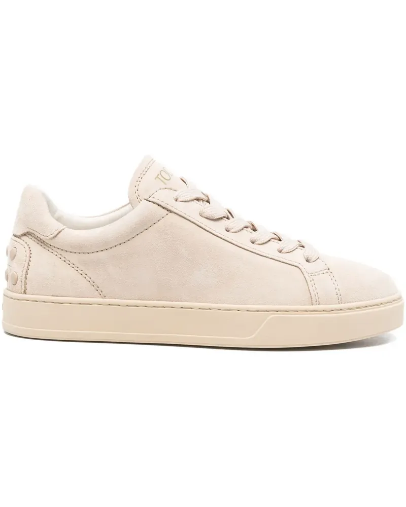 TOD'S Wildleder-Sneakers mit Nieten - Nude Nude
