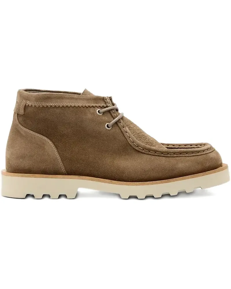AllSaints Skiff Stiefel aus Wildleder - Nude Nude