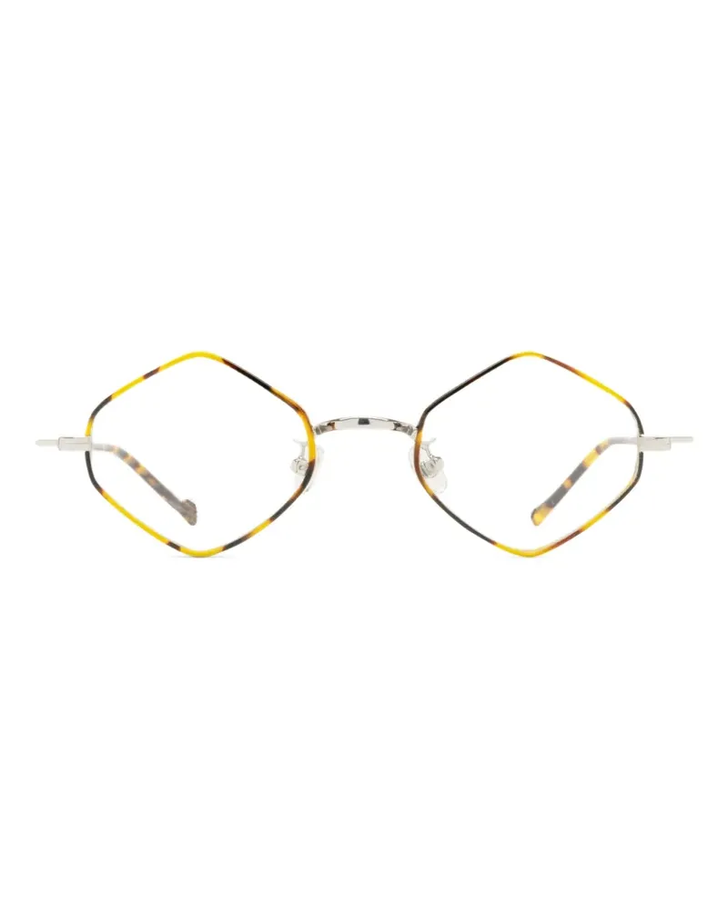 Eyepetizer Leopard Brille mit geometrischem Gestell - Braun Braun