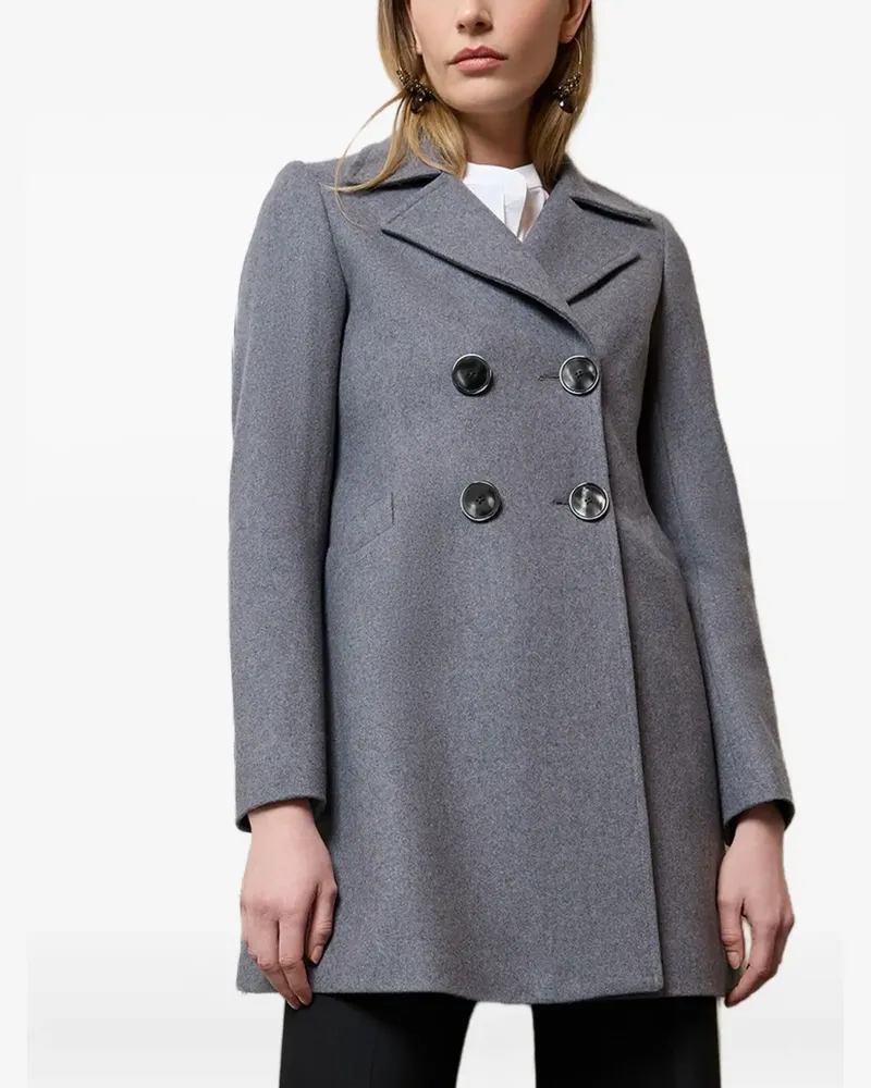 JANE Atelier double-breasted coat - Grau Grau