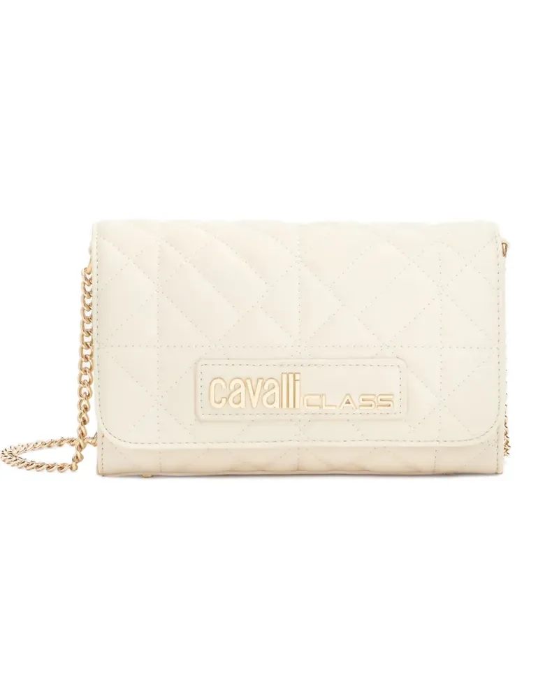 Roberto Cavalli chain quilted shoulder bag - Nude Nude