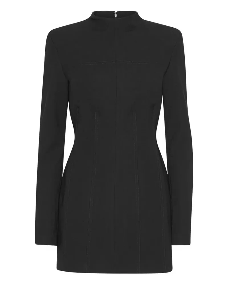 ROTATE Birger Christensen Langärmeliges Minikleid - Schwarz Schwarz
