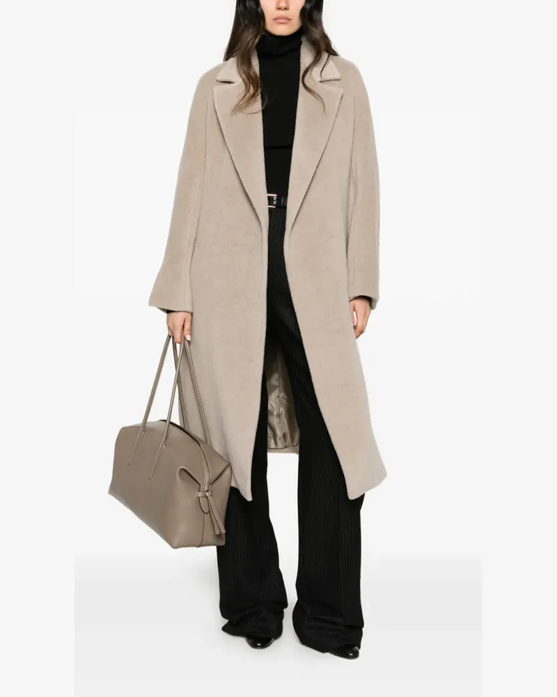 Max Mara Mantel mit fallendem Revers - Nude Nude