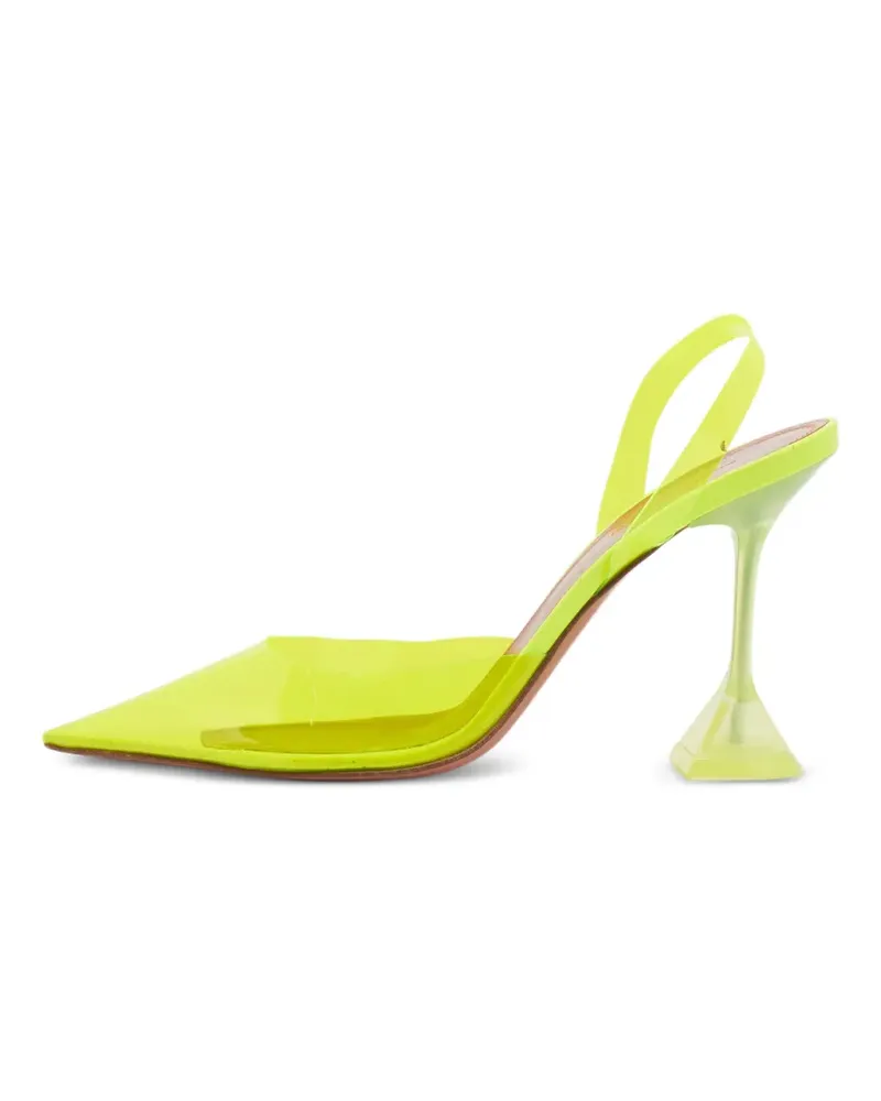 Amina Muaddi Holli Glass Slingback-Pumps - Gelb Gelb