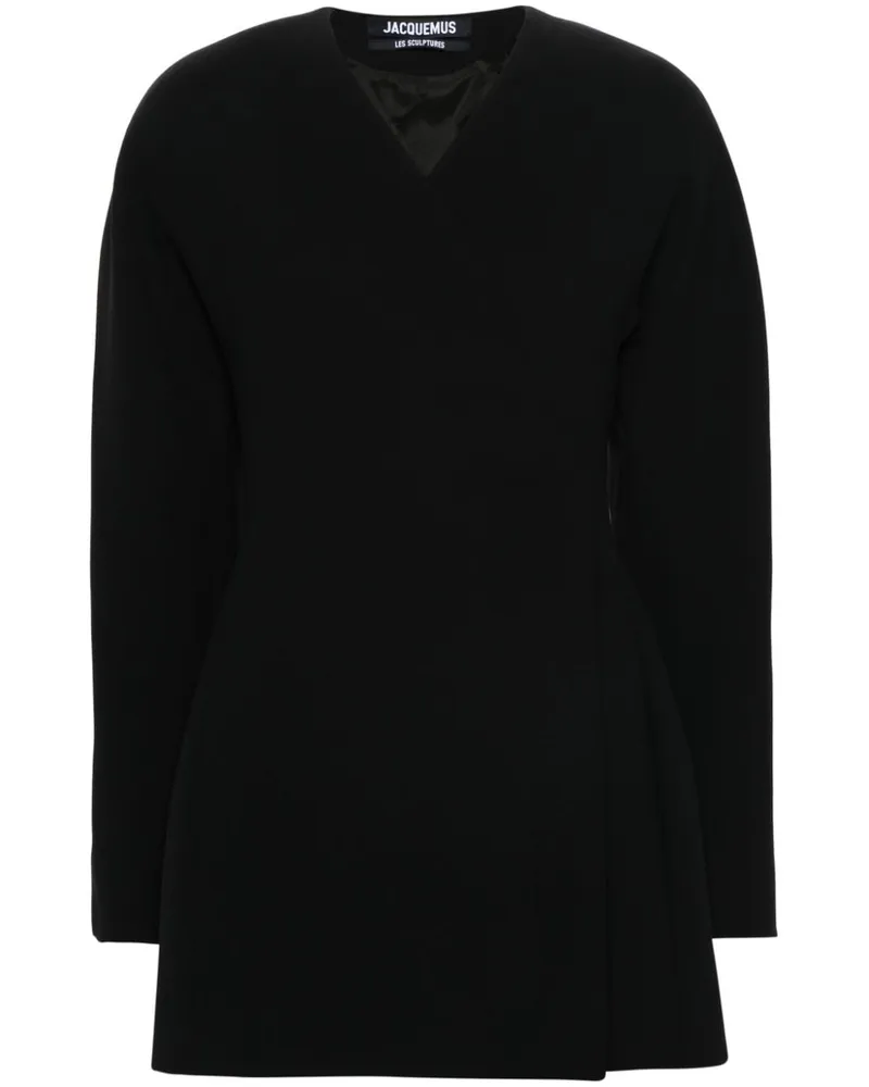 Jacquemus La Oval Robe Minikleid - Schwarz Schwarz