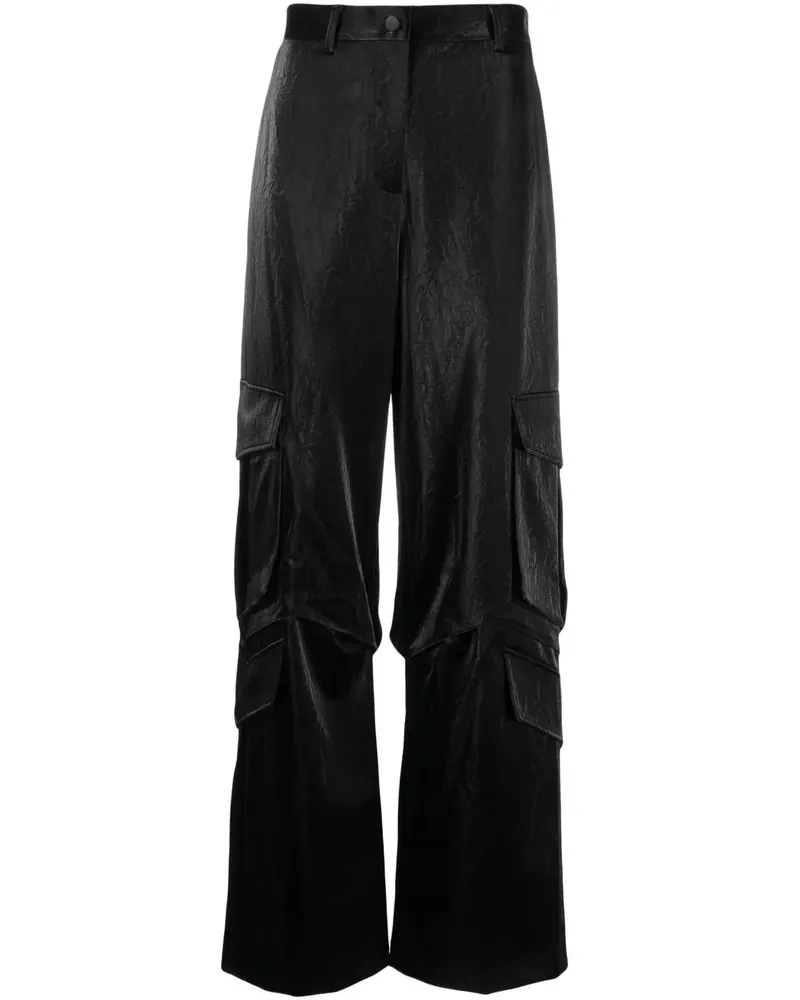 MSGM Hose mit Finish - Schwarz Schwarz