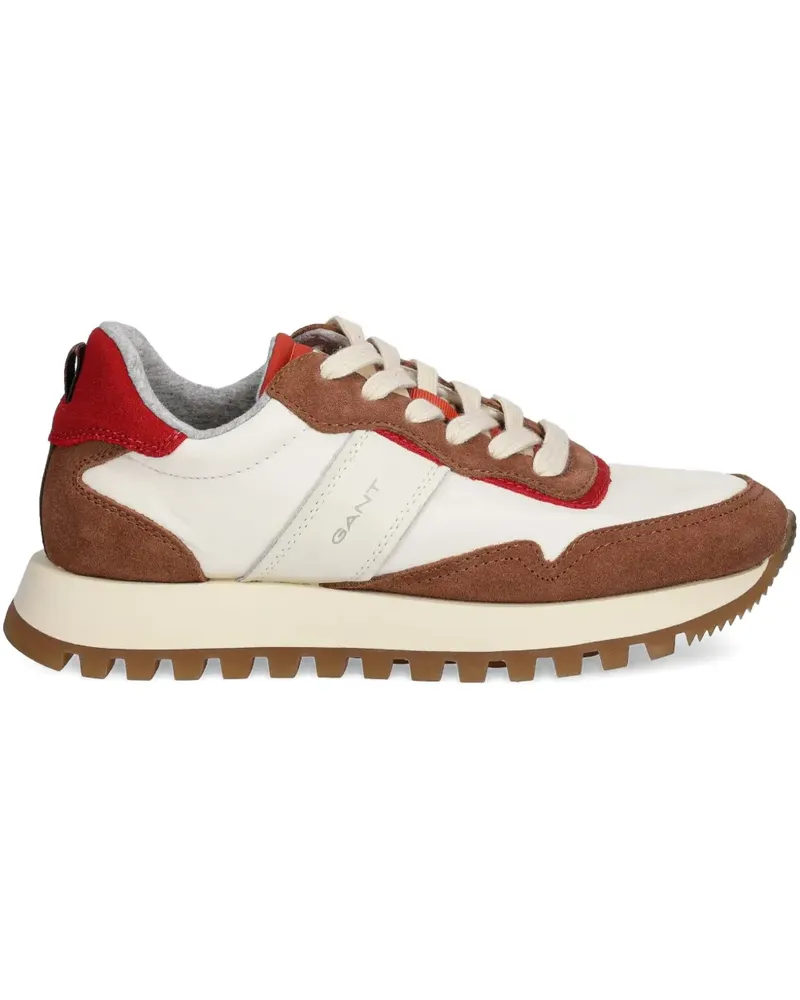 Gant lace-up panelled sneakers - Weiß Weiß