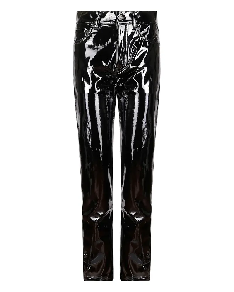 Fiorucci vinyl trousers - Schwarz Schwarz