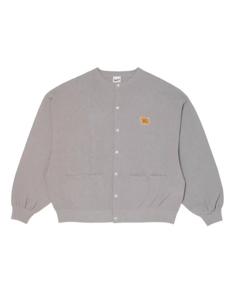 Woolrich cotton-pique logo-patch cardigan - Grau Grau