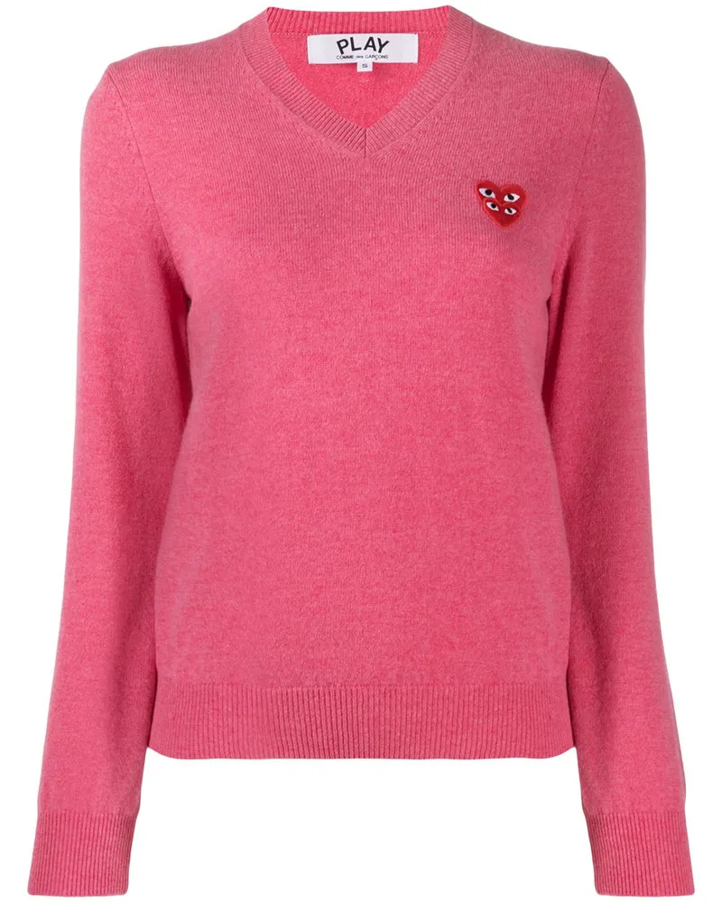 Comme des Garçons Oberteil mit V-Ausschnitt - Rosa Rosa