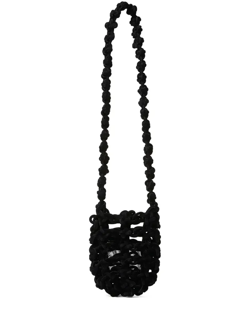 KARA Knots Schultertasche - Schwarz Schwarz