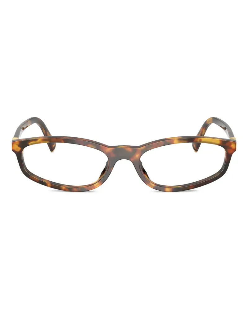Miu Miu tortoiseshell-pattern glasses - Braun Braun