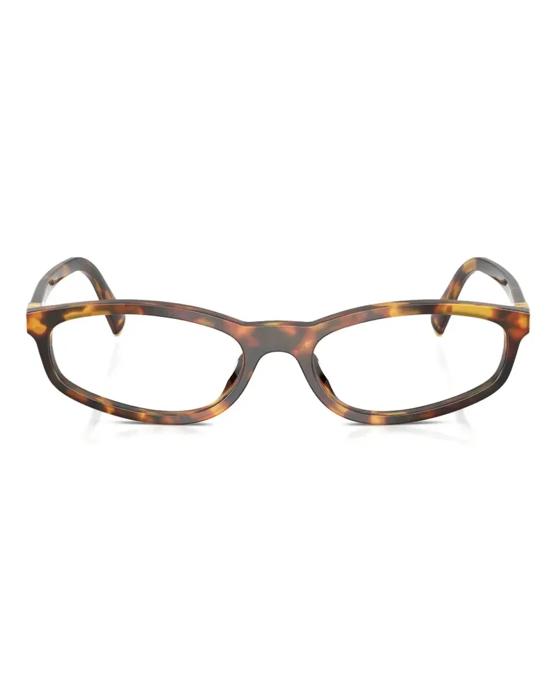 Miu Miu tortoiseshell-pattern glasses - Braun Braun