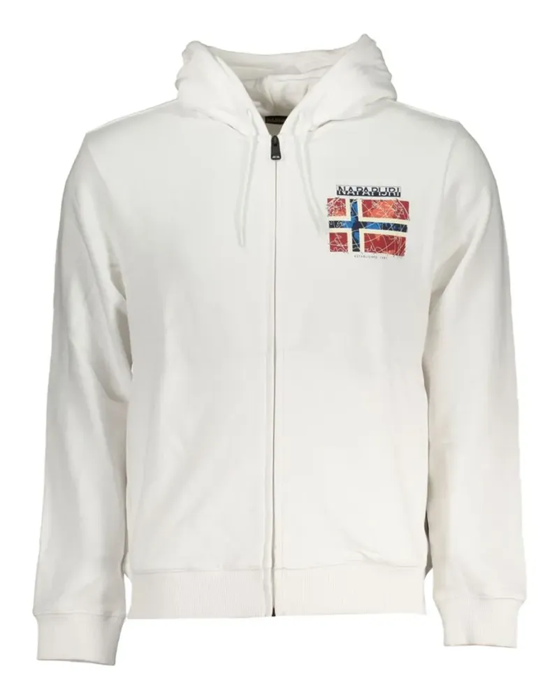 Napapijri Norway flag-print hoodie - Weiß Weiß