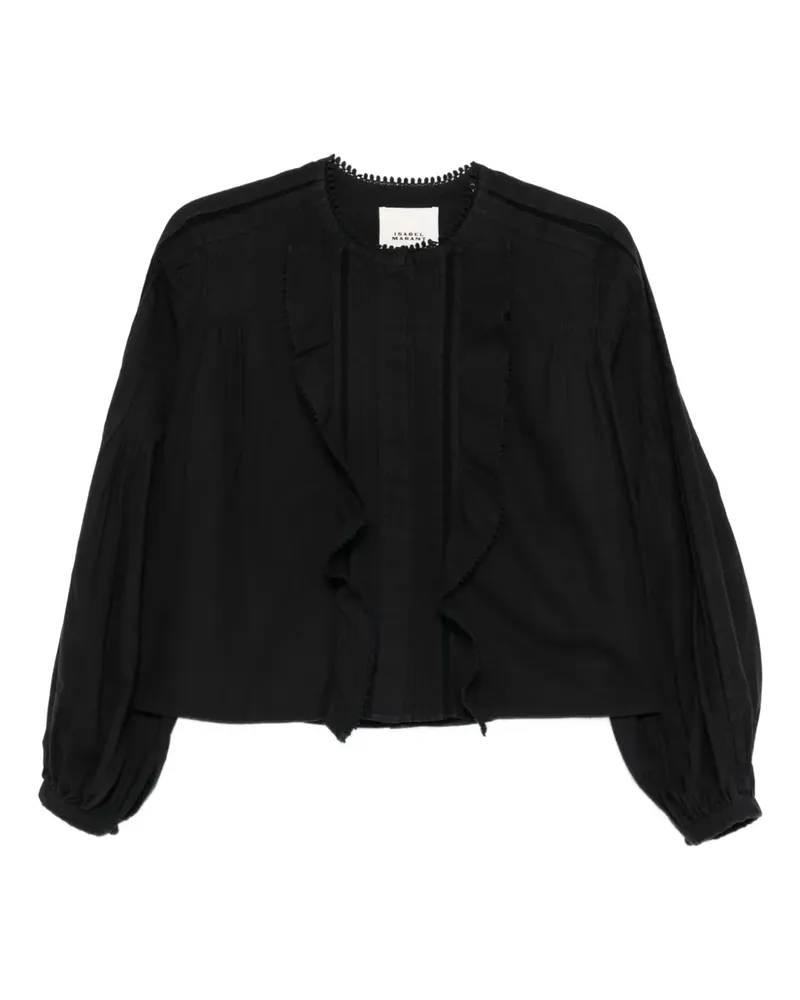 Isabel Marant Cubraly ruffled shirt - Schwarz Schwarz