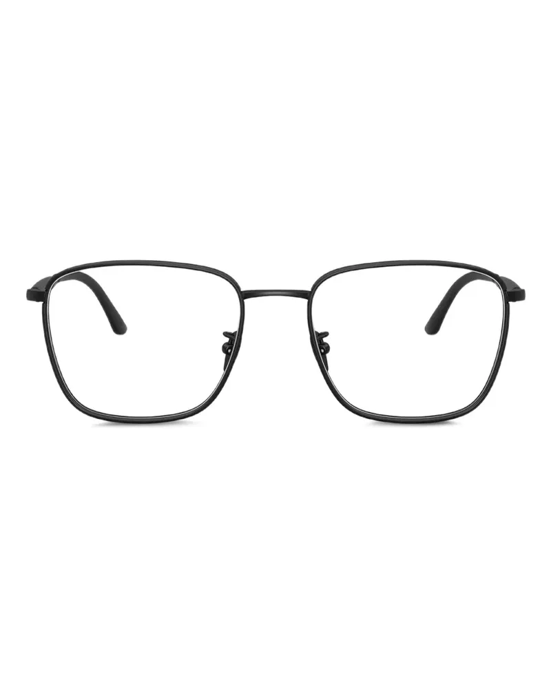 Giorgio Armani Brille mit eckigem Gestell - Schwarz Schwarz