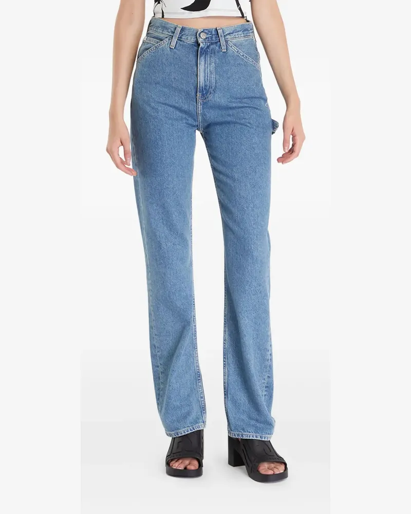 Calvin Klein Jeans mit Logo-Patch - Blau Blau