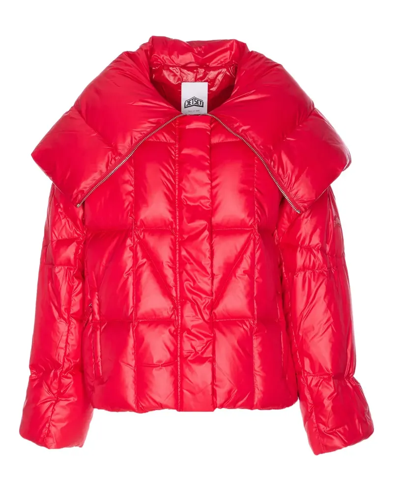 Jet Set Lella City maxi-collar padded jacket - Rot Rot