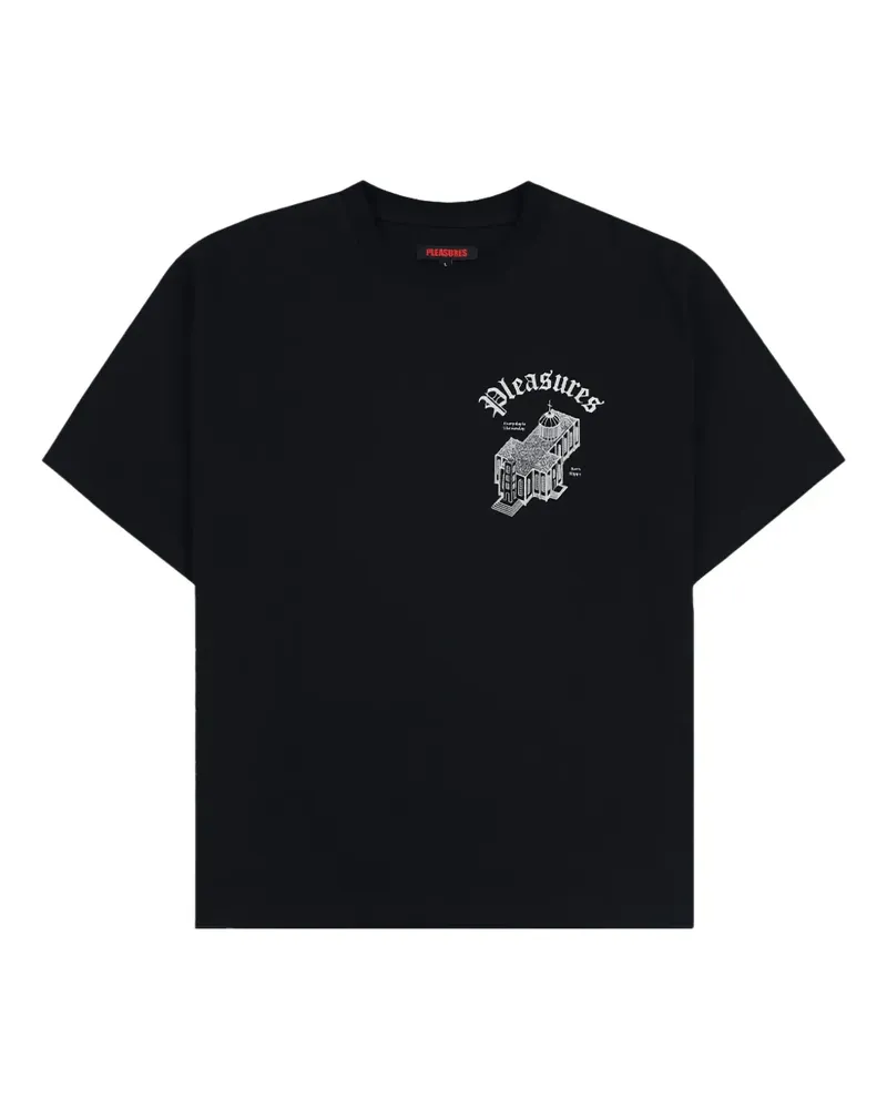 PLEASURES Chapel T-Shirt - Schwarz Schwarz