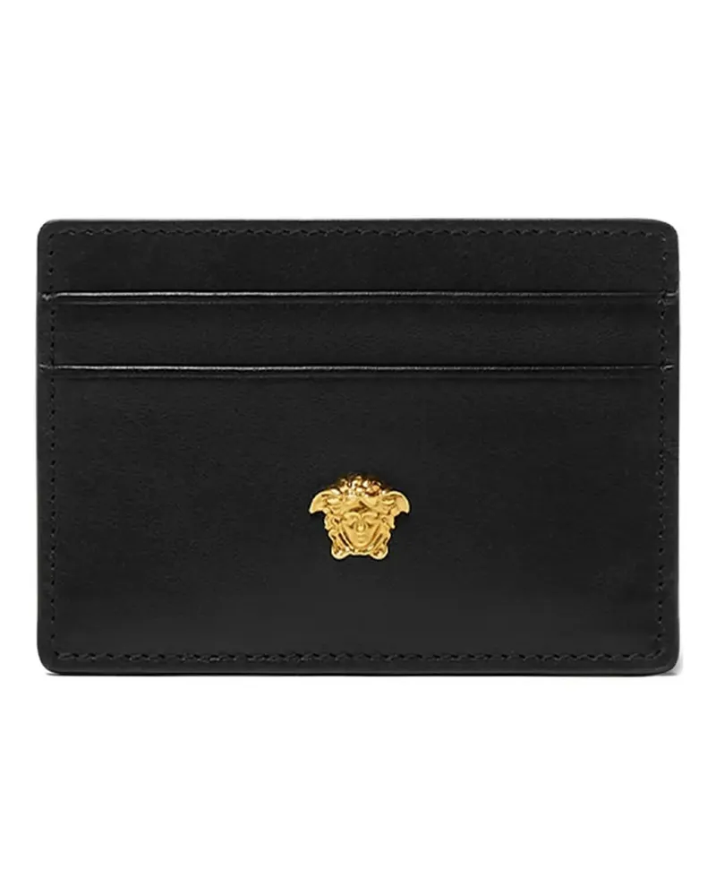 Versace Kartenetui mit Logo-Schild - Schwarz Schwarz