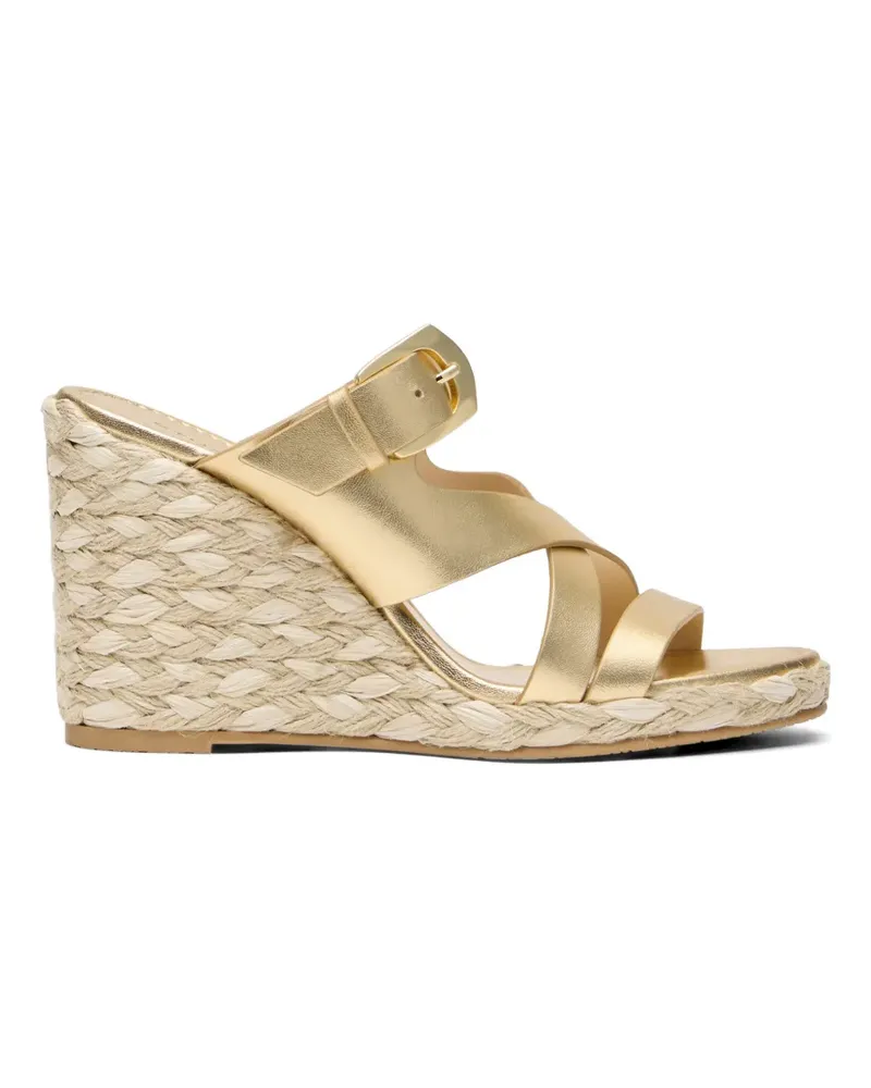 Stuart Weitzman 8.5cm Sai mules - Gold Gold