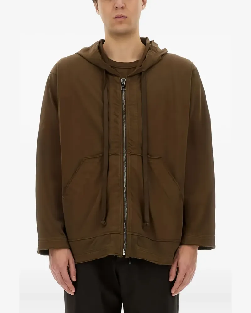 Uma Wang zip-up hoodie - Braun Braun
