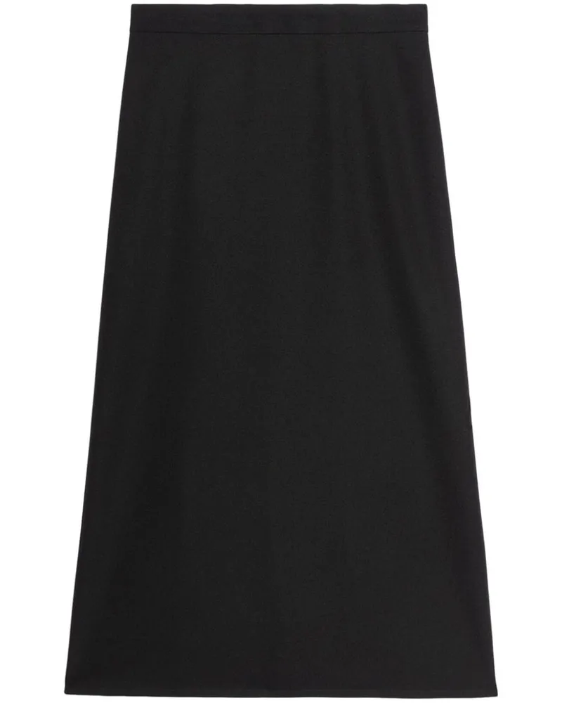 Balenciaga Ausgestellter Minirock - Schwarz Schwarz