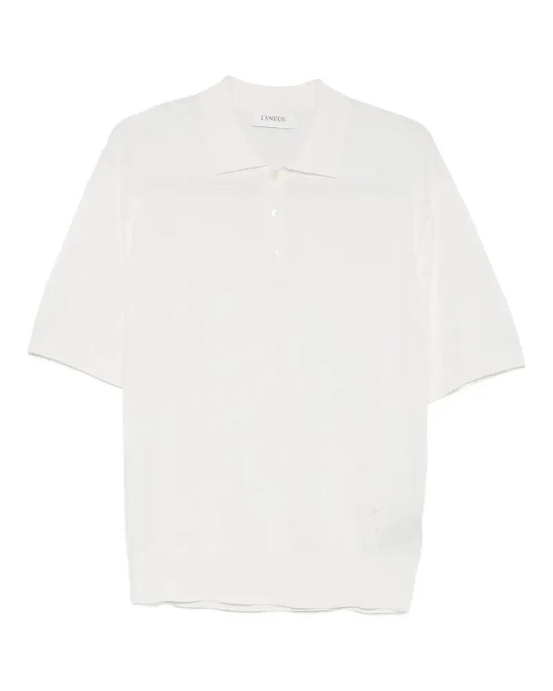 Laneus embroidery polo shirt - Weiß Weiß