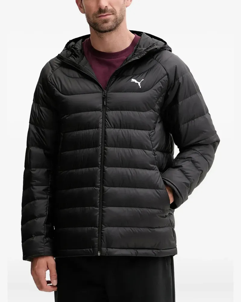 Puma Packlite Kapuzenjacke mit Logo - Schwarz Schwarz