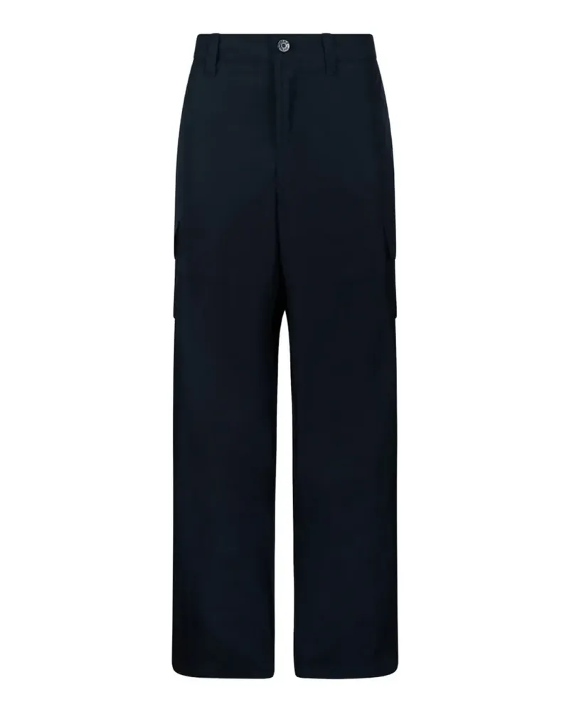 Stone Island logo-patch cargo pants - Blau Blau