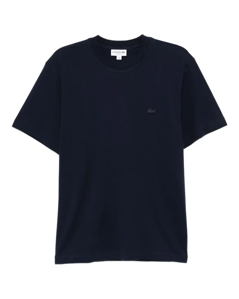 Lacoste T-Shirt mit Logo-Stickerei - Blau Blau