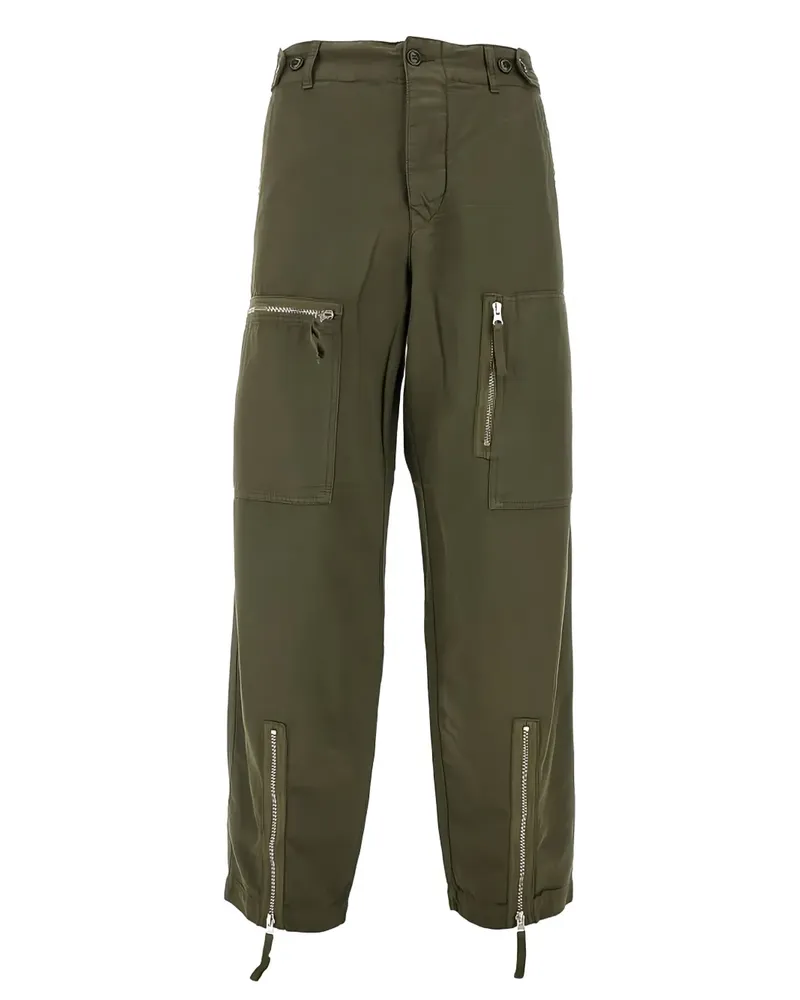 C.P. Company Cargohose mit Logo-Patch - IVY GREEN Ivy