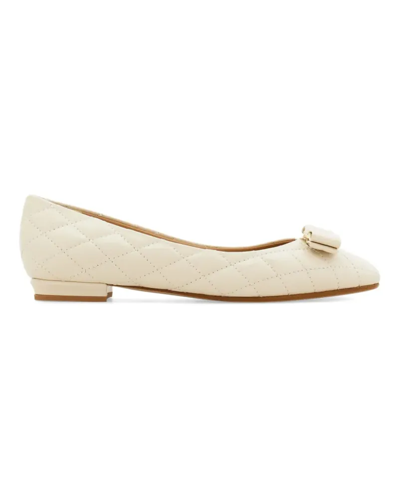 Ferragamo Quilted Varina ballet flat - Nude Nude