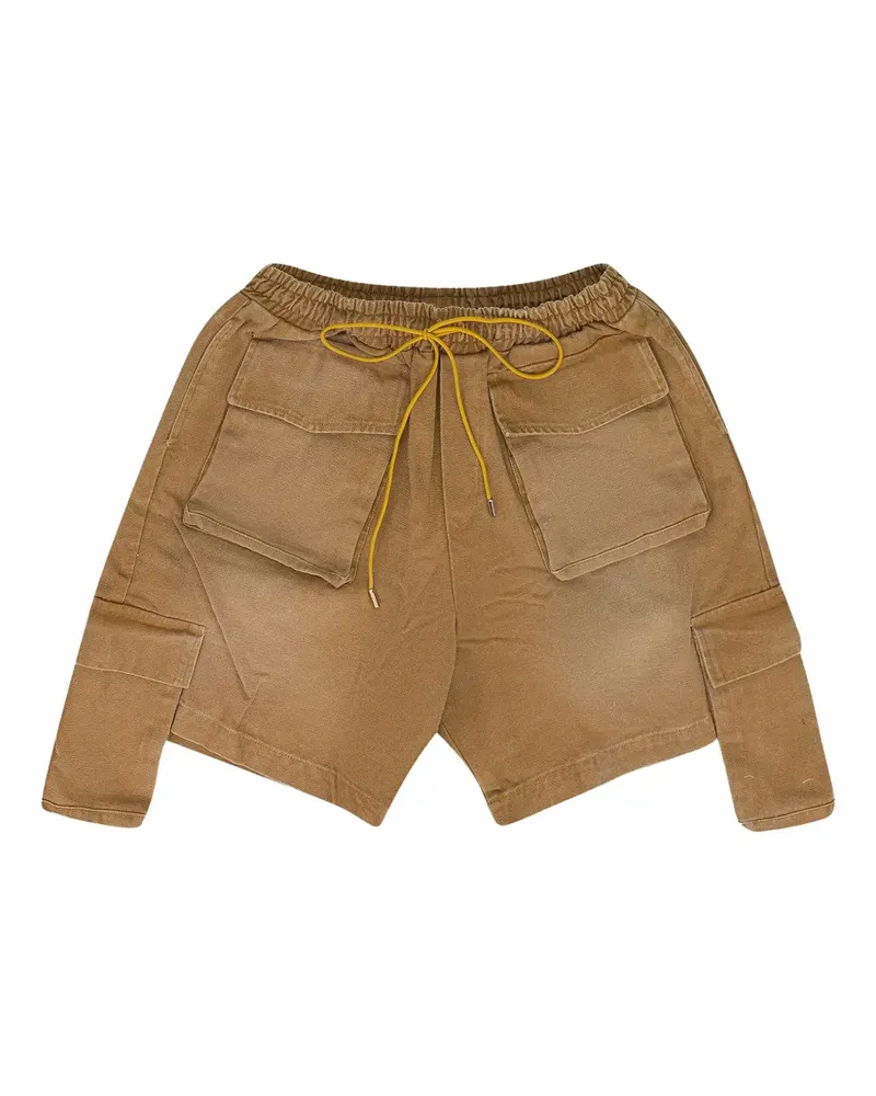 RHUDE Cargo-Shorts mit Kordelzug - Braun Braun