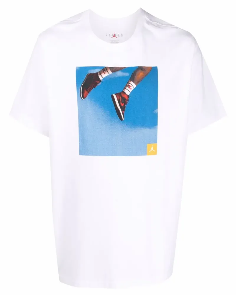 Jordan T-Shirt mit Foto-Print - Weiß Weiß