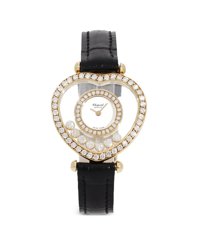 Chopard 1988 pre-owned Happy Diamonds 26mm - Weiß Weiß