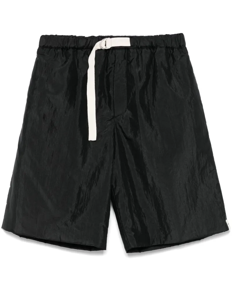 Jil Sander Wattierte Shorts - Schwarz Schwarz