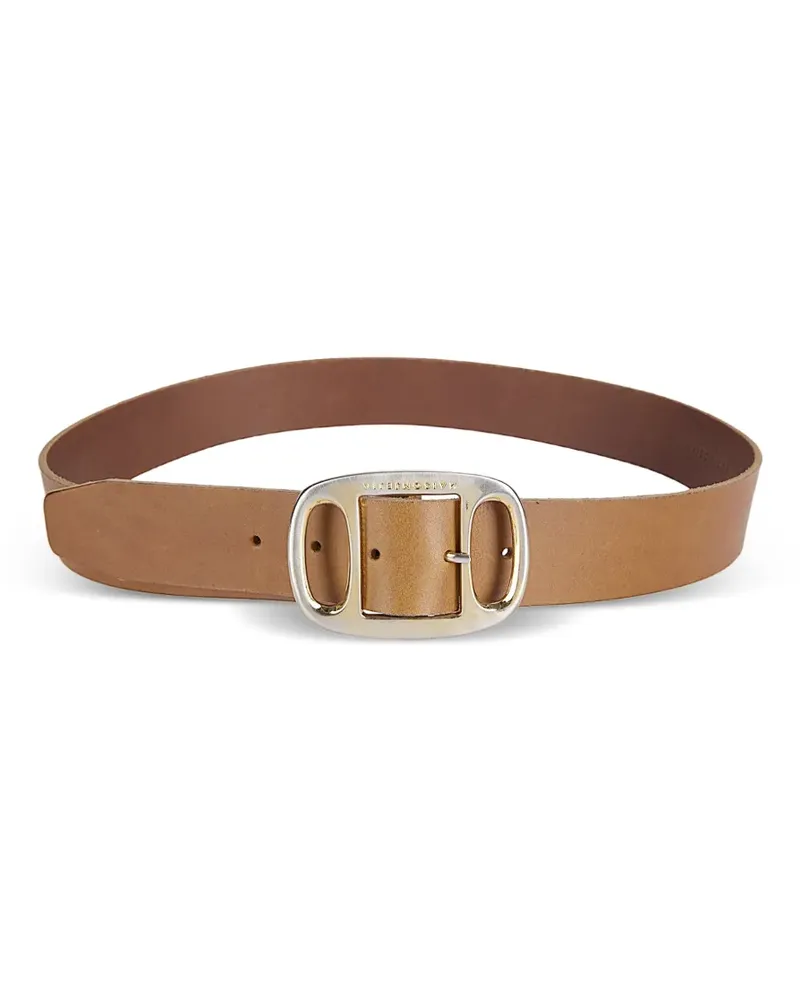 Jejia buckled leather belt - Nude Nude