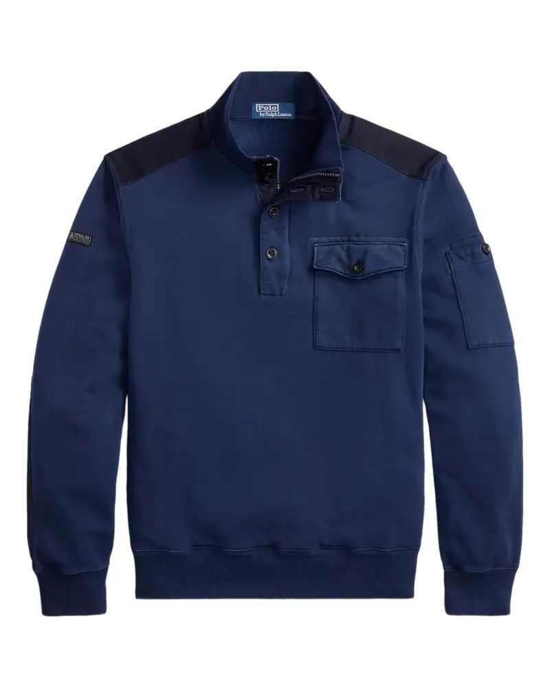 Ralph Lauren Sweatshirt mit Stehkragen - Blau Blau