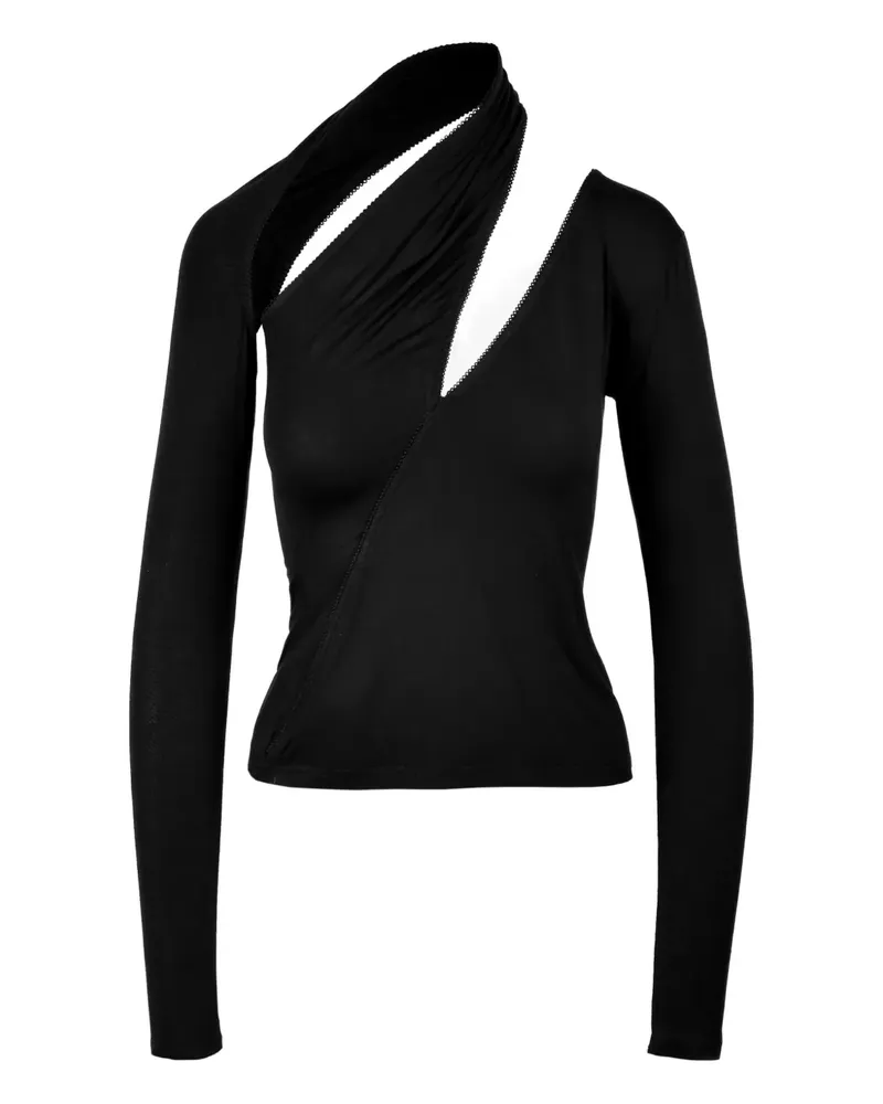 Ioana Ciolacu Asymmetrisches Oberteil - Schwarz Schwarz